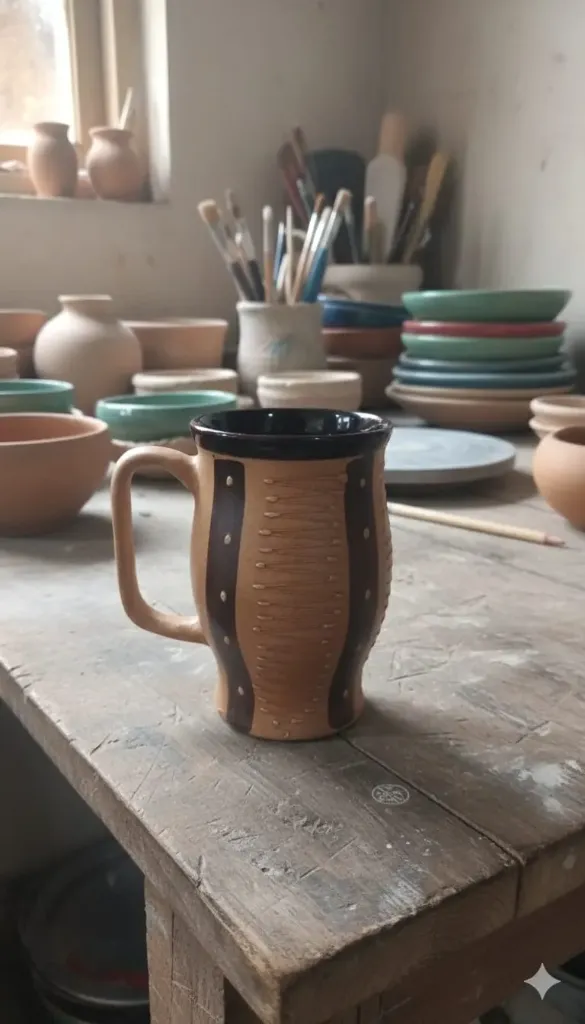 Brown & Blach Accents Ceramic Coffee Mug