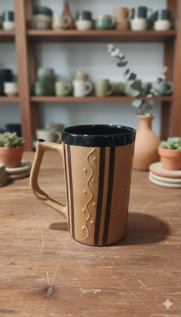 Hand Sculpted Ceramic Mug