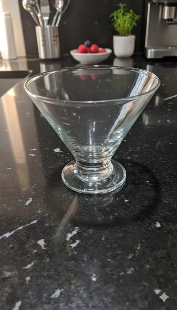 Crystal Glass Desert Bowl