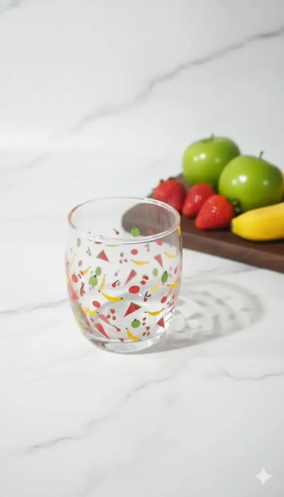 Strawberry Alice Fruit Glass