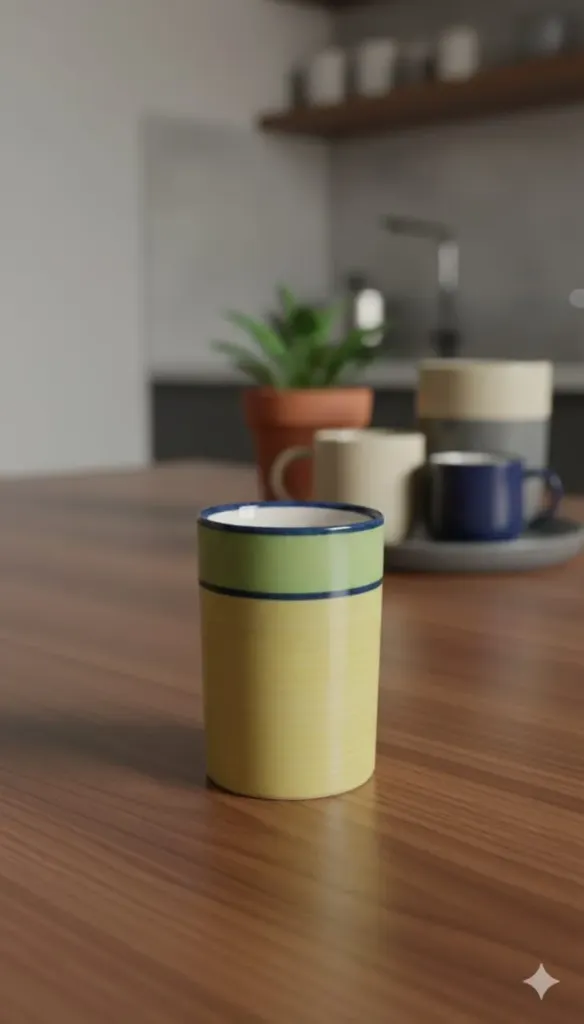 HANDPAINTED CERAMIC GLASS